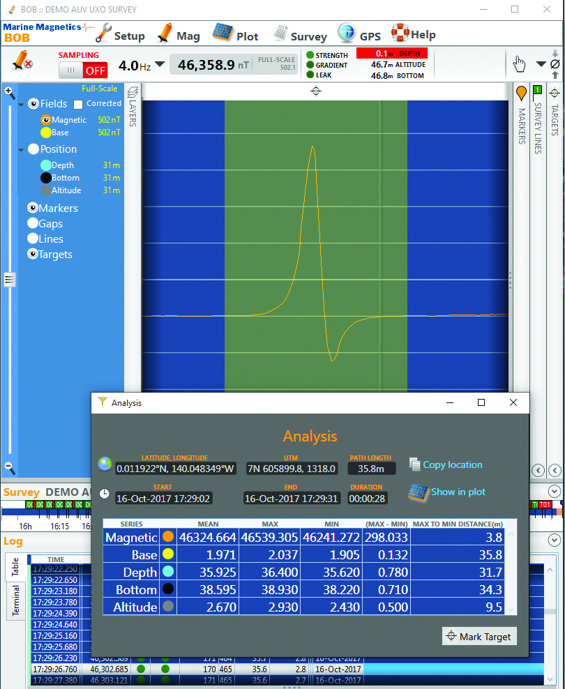 Choose targets to analyze
