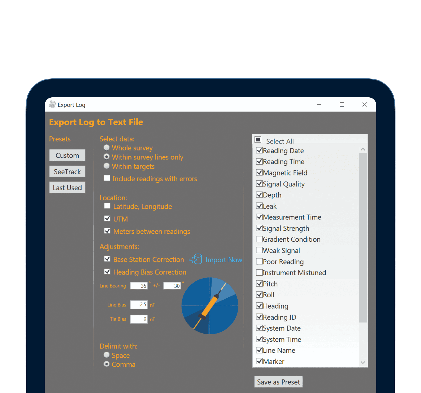 Flexible .csv Exports